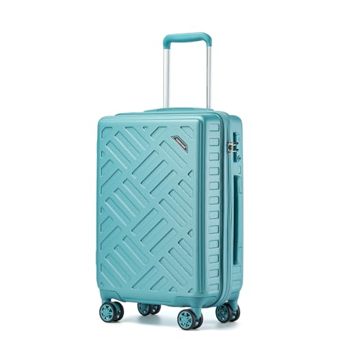 Supercase Klein Koffer Trolley Handgepäck Reisekoffer Leicht Hartschalenkoffer ABS+PC mit 4 Rollen und TSA-Schloss Teleskopgriff Rollkoffer 55×38×20cm Türkis Supercase Klein Koffer Trolley Handgepäck Reisekoffer Leicht Hartschalenkoffer ABS+PC mit 4 Rollen und TSA-Schloss Teleskopgriff Rollkoffer 55×38×20cm Türkis von Supercase