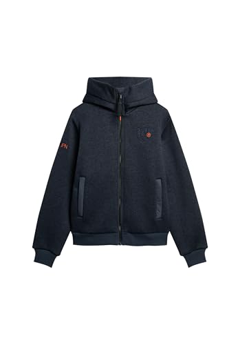 SUPERDRY, HOODED BONDED KNIT BOMBER JKT, C2Y, M von Superdry