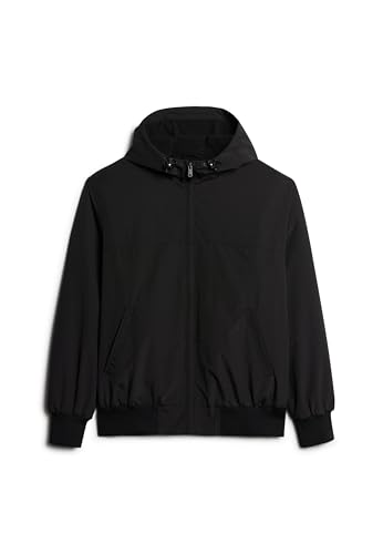 Superdry, JACKET SURPLUS NYLON HOODED BOMBER, M5011876A, Jet Black, 2XL, MAN, ADULTO Superdry, JACKET SURPLUS NYLON HOODED BOMBER, M5011876A, Jet Black, 2XL, MAN, ADULTO von Superdry