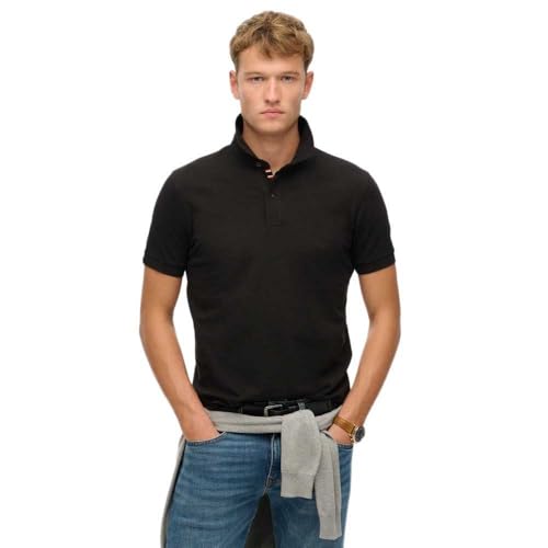 Superdry, Poloshirt City Pique M1110438A, Schwarz, XL, Herren Superdry, Poloshirt City Pique M1110438A, Schwarz, XL, Herren von Superdry