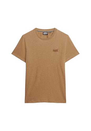 Superdry, T.Shirt Essential Logo EMB Tee, M1011245A, Buck Tan Brown Marl, M, Man, Adulto Superdry, T.Shirt Essential Logo EMB Tee, M1011245A, Buck Tan Brown Marl, M, Man, Adulto von Superdry