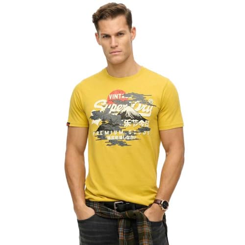 Superdry, T.Shirt VL Tokyo Relaxed Tee, M1012111A, Oil Yellow, XL, Man, Adulto Superdry, T.Shirt VL Tokyo Relaxed Tee, M1012111A, Oil Yellow, XL, Man, Adulto von Superdry