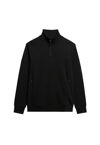 Superdry, Sweats TECH Half Zip, M2013961A, Black, S, Man, Adulto Superdry, Sweats TECH Half Zip, M2013961A, Black, S, Man, Adulto von Superdry