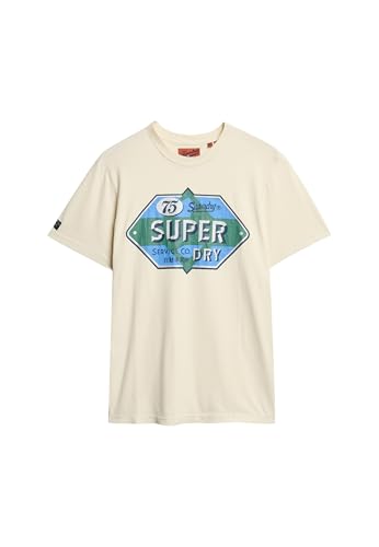 Superdry, Workwear Benzin Graphic Tee, 3KU, XXL von Superdry