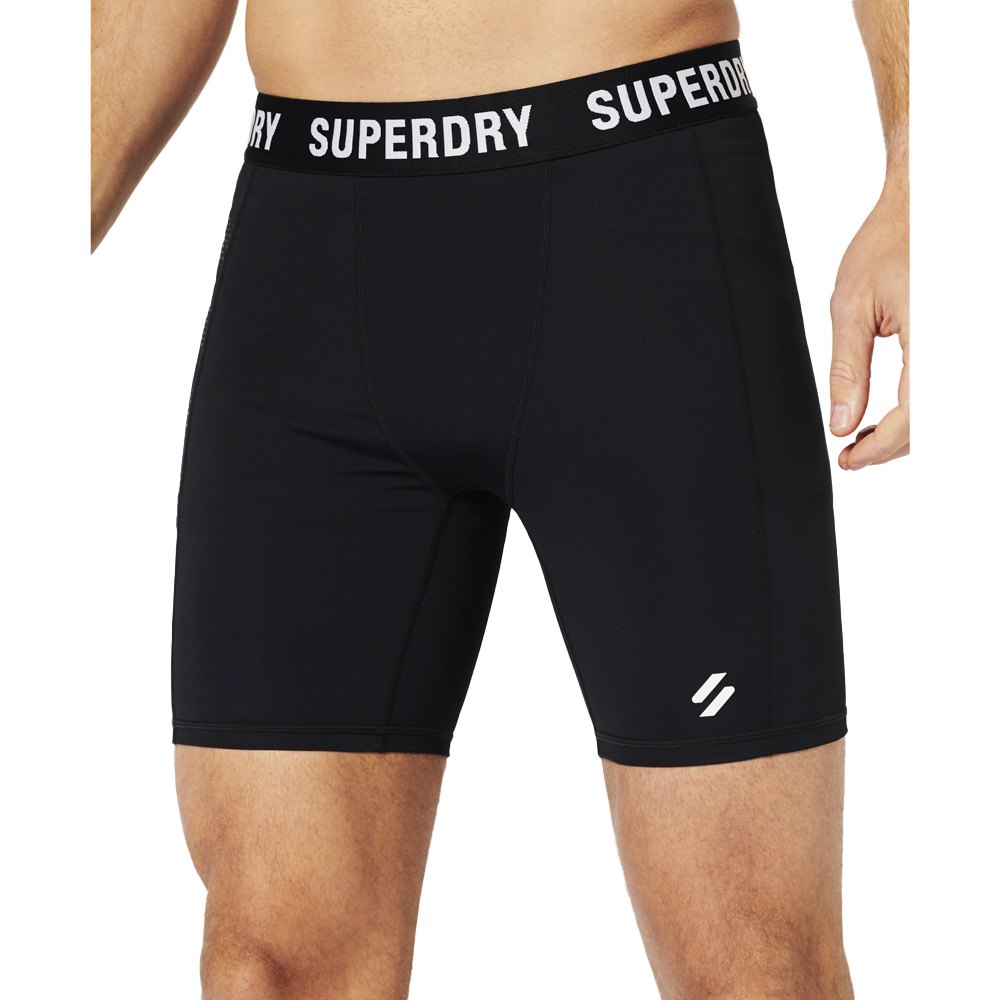 Superdry Core Tight Shorts Schwarz M Frau von Superdry