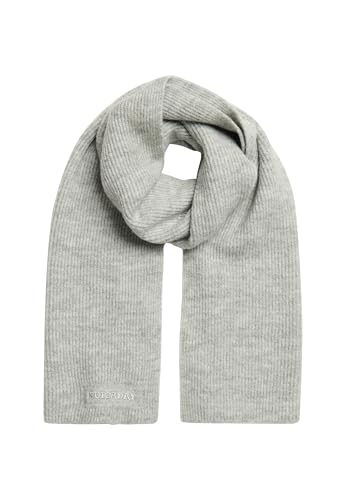 Superdry Damen Weicher Rippstrickschal Kreide Grau Meliert 1SIZE Superdry Damen Weicher Rippstrickschal Kreide Grau Meliert 1SIZE von Superdry