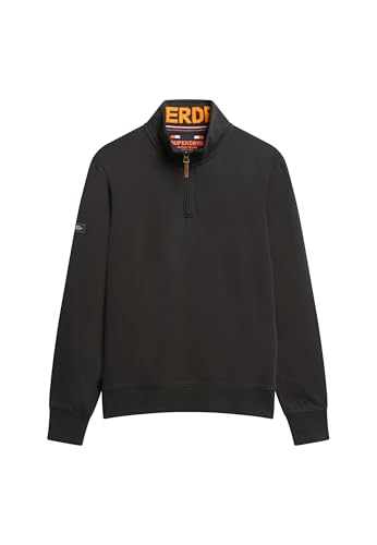 Superdry, Sweats CORE Logo Henley, M2014053A, Black, S, Man, Adulto Superdry, Sweats CORE Logo Henley, M2014053A, Black, S, Man, Adulto von Superdry