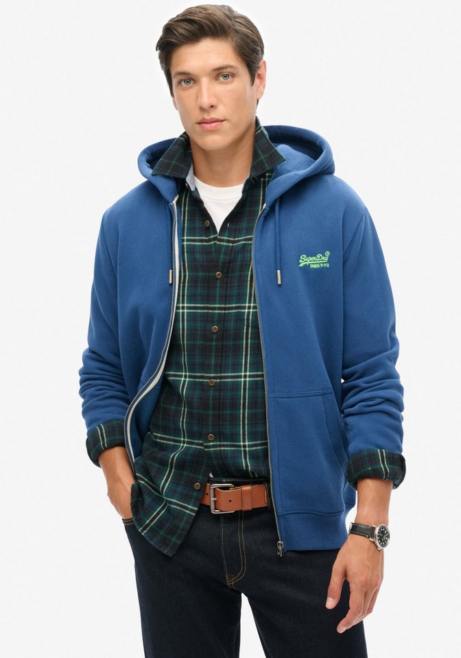 Superdry Kapuzensweatjacke ESSENTIAL LOGO ZIP HOODIE von Superdry