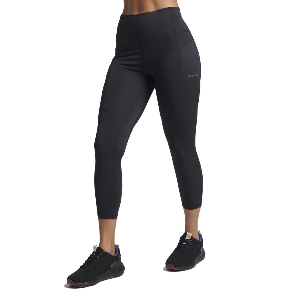 Superdry Run 7/8 Leggings Schwarz XS Frau von Superdry