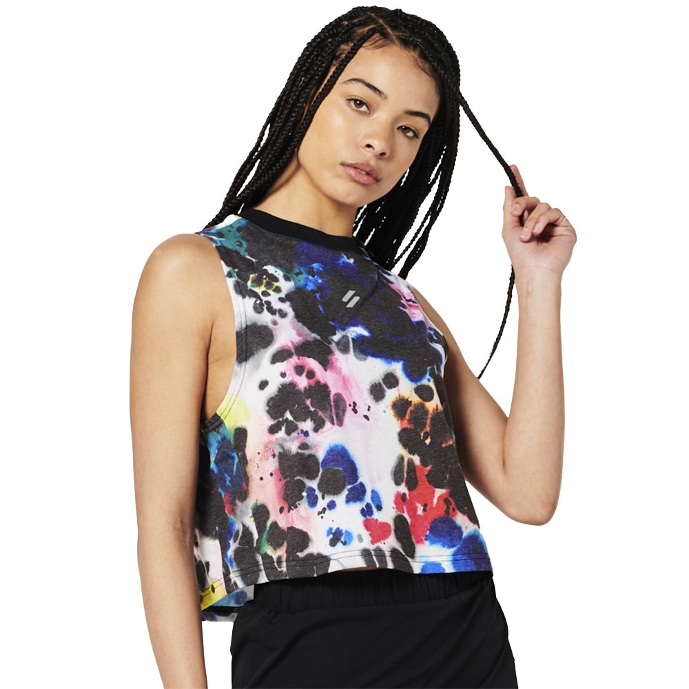 Superdry Run Cropped Loose Sleeveless T-shirt Blau XL Frau Superdry Run Cropped Loose Sleeveless T-shirt Blau XL Frau von Superdry