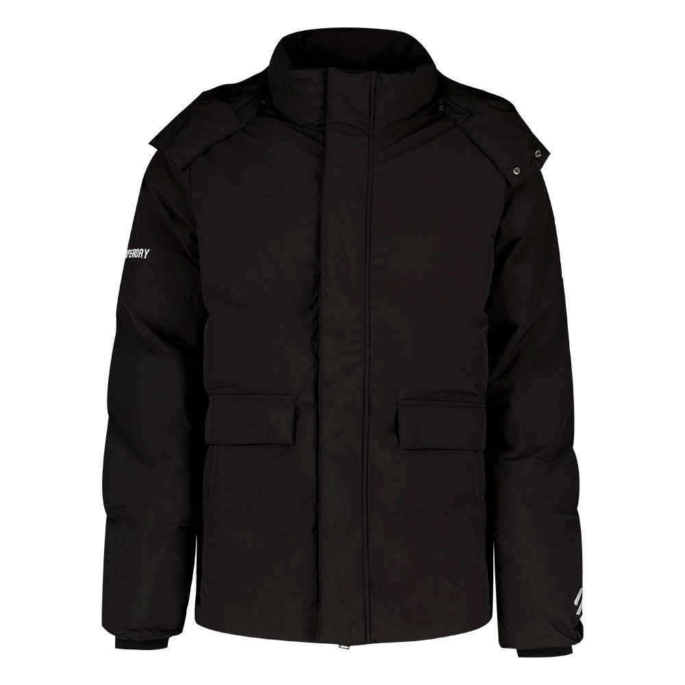 Superdry Short Boxy Puffer Down Jacket Schwarz M Mann von Superdry