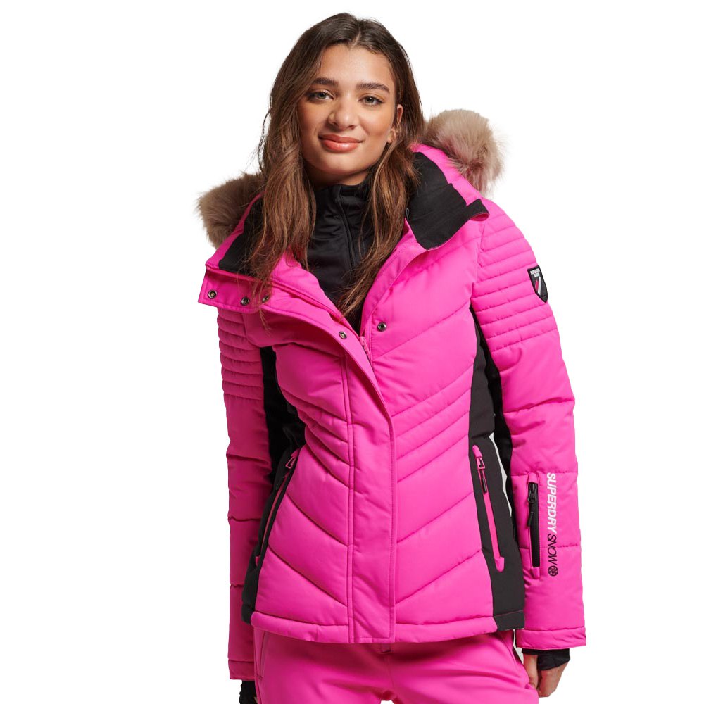 Superdry Ski Luxe Down Jacket Rosa XL Frau von Superdry
