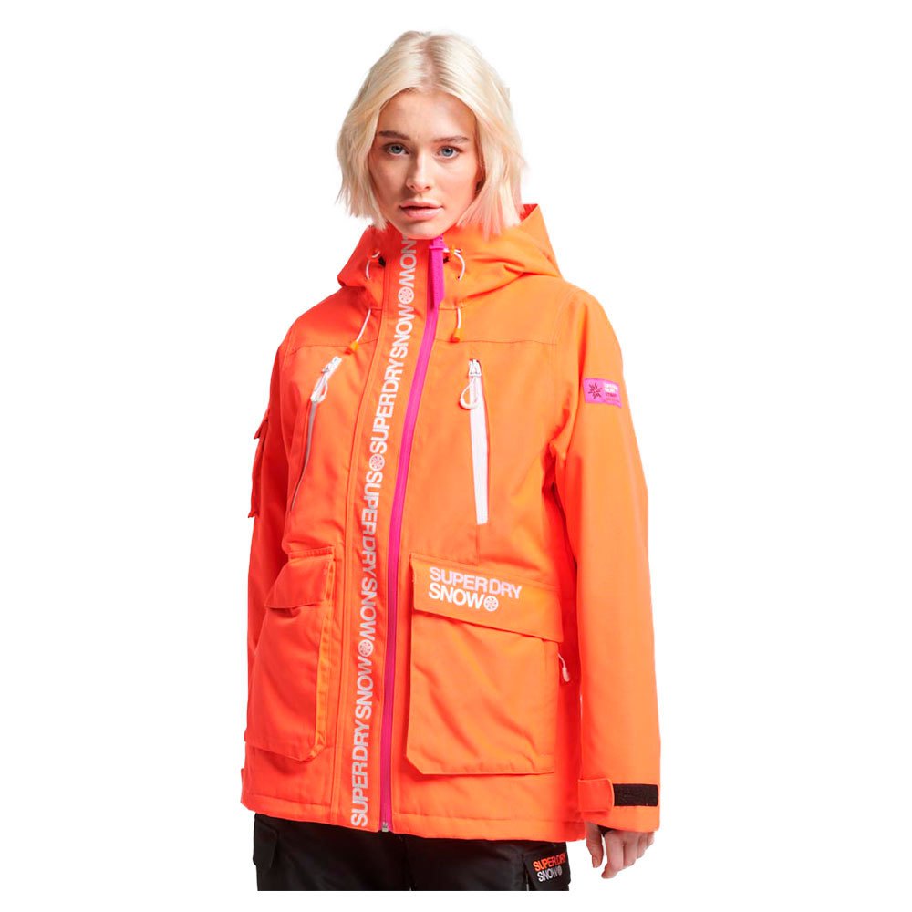 Superdry Ski Ultimate Rescue Down Jacket Orange XS Frau von Superdry