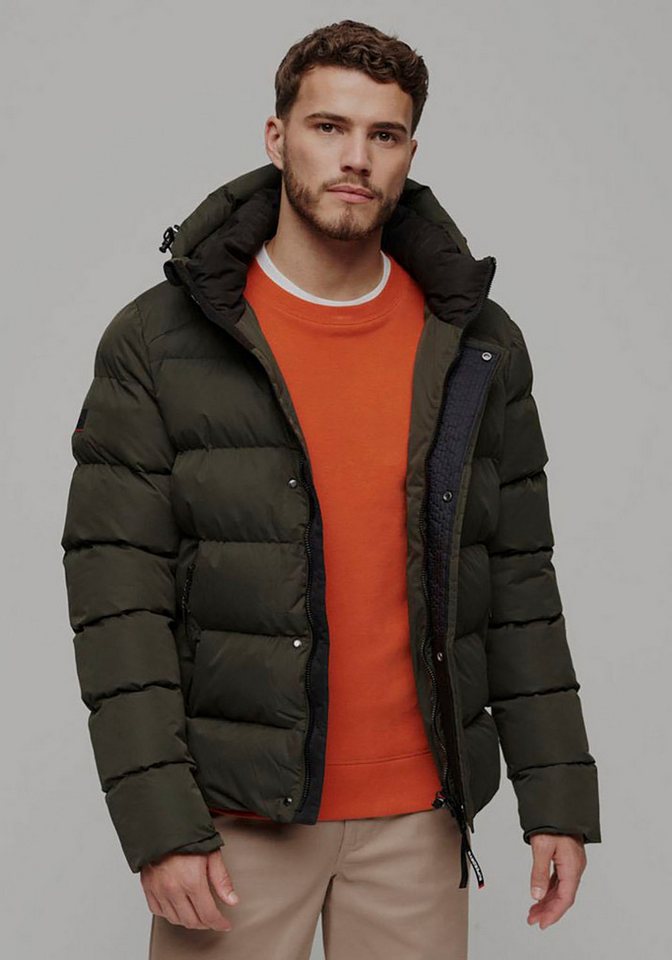 Superdry Steppjacke HOODED MICROFIBRE SPORT PUFFER von Superdry