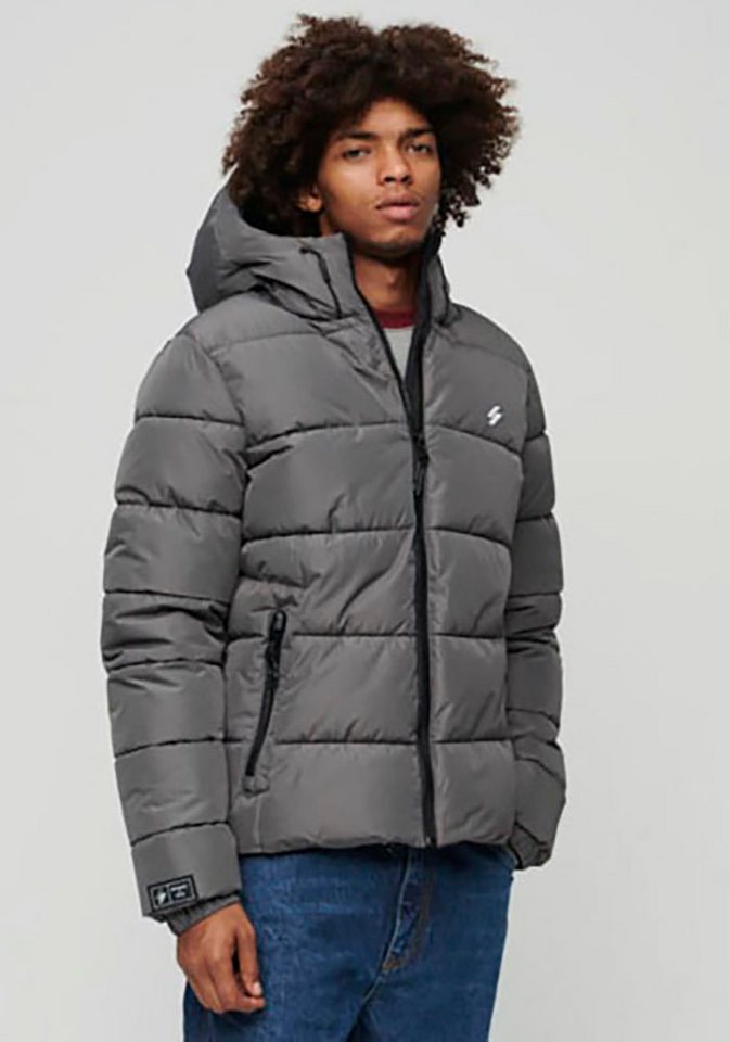 Superdry Steppjacke HOODED SPORTS PUFFR JACKET mit kontrastfarbener Stickerei Superdry Steppjacke HOODED SPORTS PUFFR JACKET mit kontrastfarbener Stickerei von Superdry