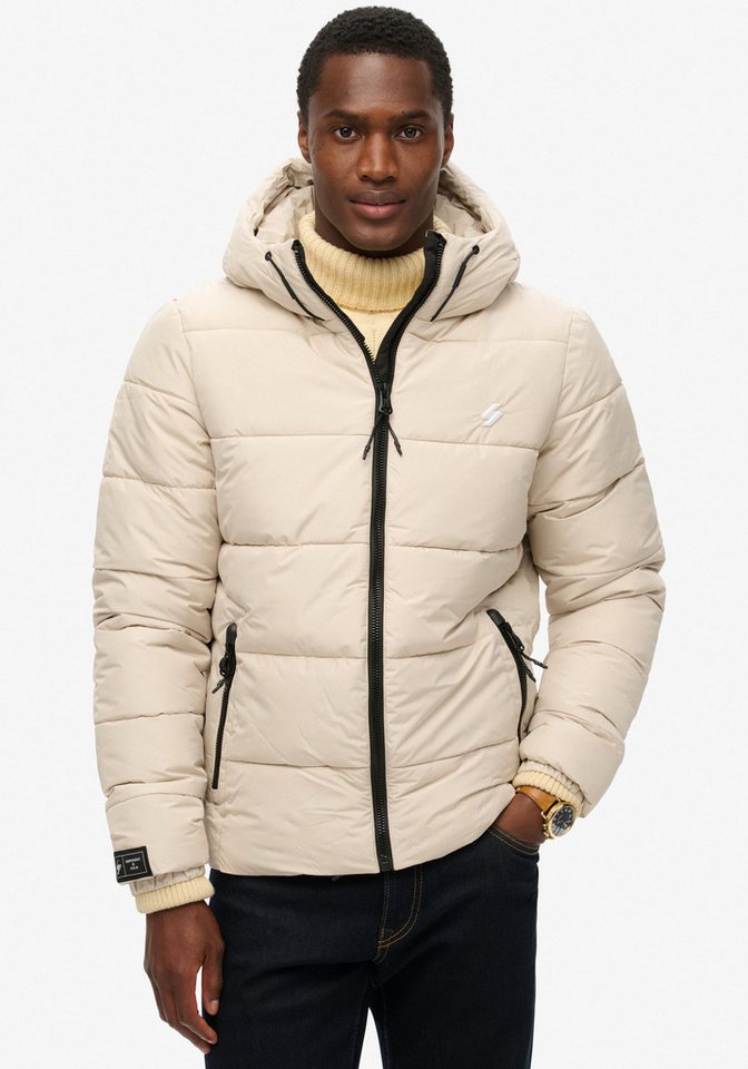 Superdry Steppjacke HOODED SPORTS PUFFR JACKET mit kontrastfarbener Stickerei Superdry Steppjacke HOODED SPORTS PUFFR JACKET mit kontrastfarbener Stickerei von Superdry