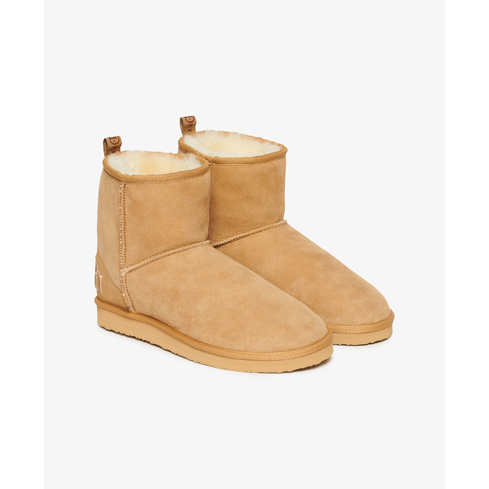 Superdry Suede Sherpa Ankle Snow Boots Beige EU 40-41 Frau von Superdry