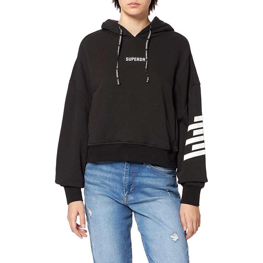 Superdry Train Core Hoodie Schwarz M Frau von Superdry