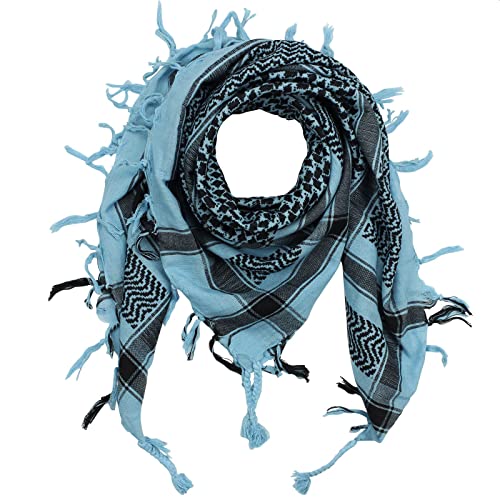 Superfreak Palituch - blau-hellblau - schwarz - 100x100 cm - Pali Palästinenser Arafat Tuch - 100% Baumwolle von Superfreak