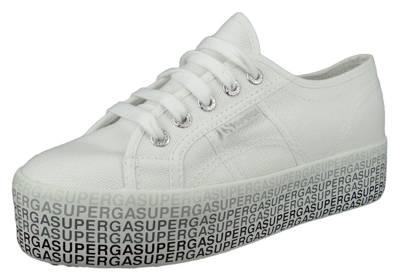 Superga S111TPW 2790 COTU Minilettering A69 White black Sneaker Superga S111TPW 2790 COTU Minilettering A69 White black Sneaker von Superga