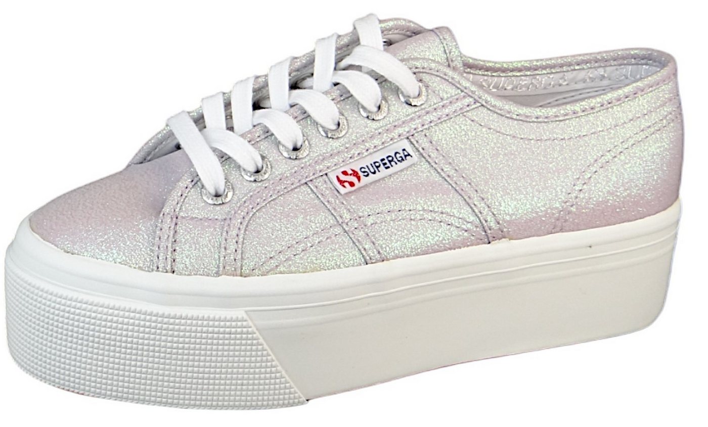 Superga S61174W A1H Pastel Lilla Iridescent Sneaker von Superga