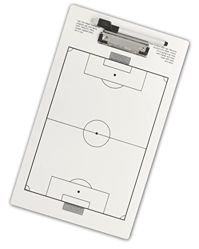 SPORTIKEL24 Taktik-Klemmbrett – für Fußball & Handball – Coachingbrett – Taktik & Strategie-Board – für Taktikschulung & Spielnotizen – tragbar von SPORTIKEL24