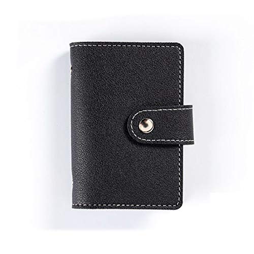 Kreditkartenetui aus weichem Leder, Mini-Geldbörse, tragbar, Kreditkartenhalter, mehrere Fächer, Visitenkartenetui mit Knopf (schwarz), Schwarz , Elegant Kreditkartenetui aus weichem Leder, Mini-Geldbörse, tragbar, Kreditkartenhalter, mehrere Fächer, Visitenkartenetui mit Knopf (schwarz), Schwarz , Elegant von Supertool
