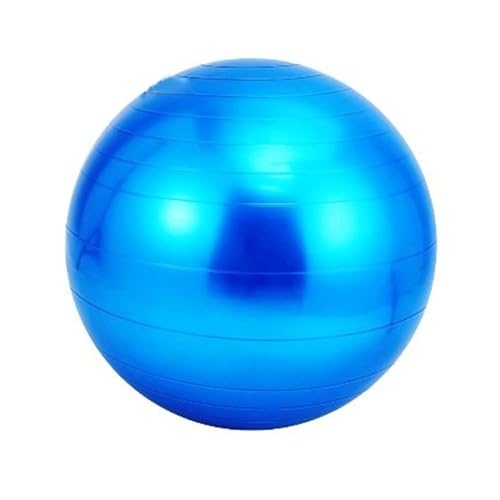 Supertool Gymnastikball, PVC, Anti-Burst, Yoga-Balance-Ball mit Handpumpe, für Pilates, Fitnessstudio und Heimtraining, Blau, 55 cm Durchmesser von Supertool