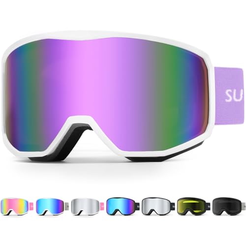 Supertrip Skibrille Damen Herren, Snowboard Brille für Brillenträger, Anti-Fog Zylindrische Skibrillen UV400 Schutz Kompatibler Helm Erwachsene Jugendliche für Skifahren/Skaten/Schneemobil Supertrip Skibrille Damen Herren, Snowboard Brille für Brillenträger, Anti-Fog Zylindrische Skibrillen UV400 Schutz Kompatibler Helm Erwachsene Jugendliche für Skifahren/Skaten/Schneemobil von Supertrip