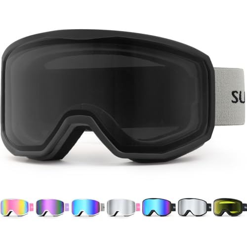 Supertrip Skibrille Damen Herren, Snowboard Brille für Brillenträger, Anti-Fog Zylindrische Skibrillen UV400 Schutz Kompatibler Helm Erwachsene Jugendliche für Skifahren/Skaten/Schneemobil Supertrip Skibrille Damen Herren, Snowboard Brille für Brillenträger, Anti-Fog Zylindrische Skibrillen UV400 Schutz Kompatibler Helm Erwachsene Jugendliche für Skifahren/Skaten/Schneemobil von Supertrip