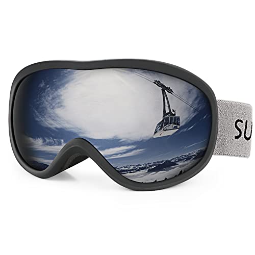 Supertrip Skibrille für Damen und Herren, Anti-Beschlag, blendfrei, mit 100 % UV400-Schutz, helmkompatibel von Supertrip