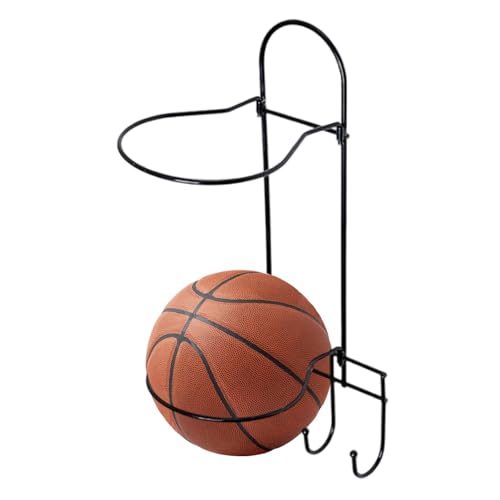 Suphyee Basketball-Wandhalter, Ballhalter-Wandhalterung,2-lagige Kugel-Wandaufbewahrung - Mehrzweck-Basketballhalter ohne Bohren, Wandhalterung für Fußball, Basketball, Fußball von Suphyee