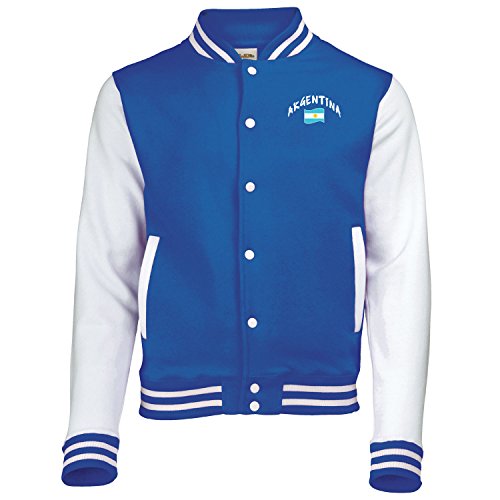 Supportershop Argentinien Jacke zweifarbig Unisex Erwachsene, Blau, FR: S (Größe Hersteller: S) von Supportershop