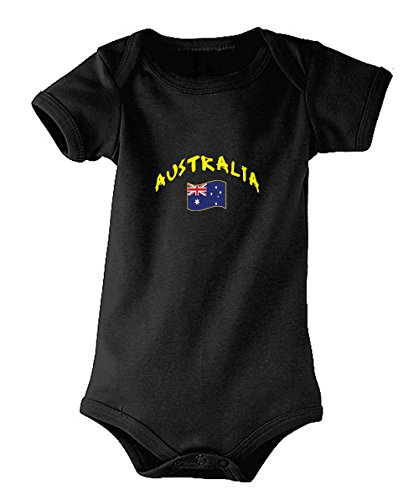 Supportershop Australien Body – Unisex Kinder L Schwarz von Supportershop