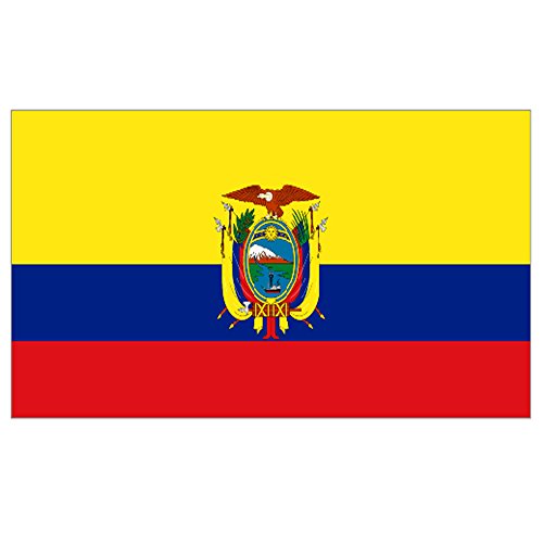 Supportershop Ecuado Flagge, gelb, 150 x 90 cm von Supportershop