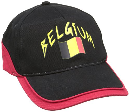 Supportershop Herren Belgium T-Shirt, schwarz, Einheitsgröße von Supportershop
