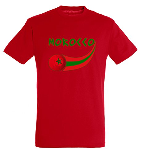 Supportershop Marokko Herren-T-Shirt S rot von Supportershop