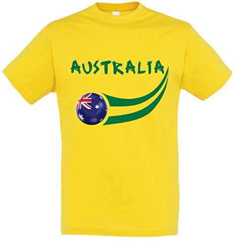 Supportershop Jungen Australie T-Shirt, gelb, XL Supportershop Jungen Australie T-Shirt, gelb, XL von Supportershop