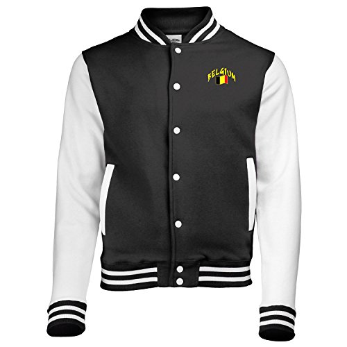 Supportershop Jungen Belgium Jacke, Schwarz, S von Supportershop