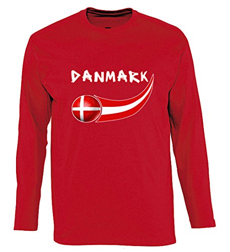 Supportershop Jungen Denmark Langarmshirt, rot, L Supportershop Jungen Denmark Langarmshirt, rot, L von Supportershop