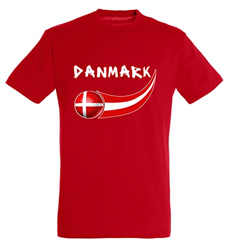 Supportershop Jungen Denmark T-Shirt, rot, Größe S Supportershop Jungen Denmark T-Shirt, rot, Größe S von Supportershop