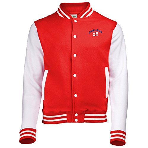 Supportershop Jungen England Jacke, rot, 7-8 Jahre von Supportershop