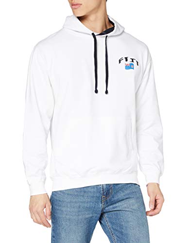 Supportershop Rugby Fidji Kapuzen-Sweatshirt Rugby Fidji Unisex S weiß Supportershop Rugby Fidji Kapuzen-Sweatshirt Rugby Fidji Unisex S weiß von Supportershop