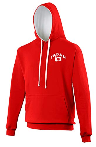 Supportershop Kapuzenpullover Rugby Japan, Unisex XXL rot von Supportershop