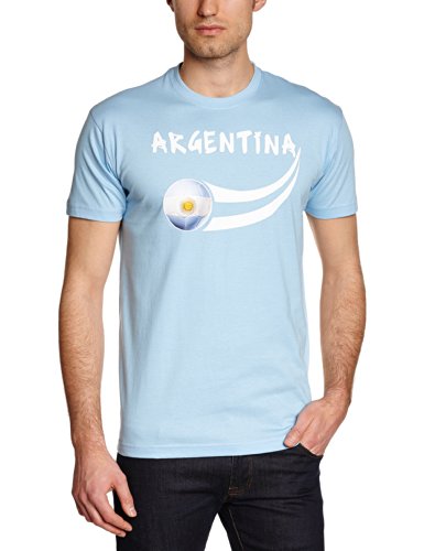 Supportershop Unisex Kinder Argentina Fan T-Shirt, blau, M von Supportershop