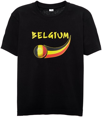 Supportershop Belgien Fan T-Shirt, Schwarz, Größe M von Supportershop