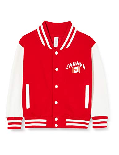 Supportershop Kinder Jacke, Rot und Weiß Kanada M rot Supportershop Kinder Jacke, Rot und Weiß Kanada M rot von Supportershop