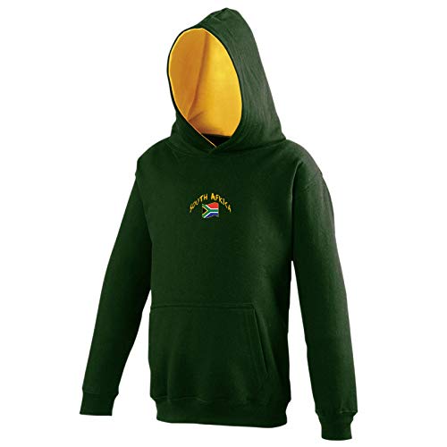 Supportershop Kinder Kapuzenpullover Rugby Südafrika M grün von Supportershop