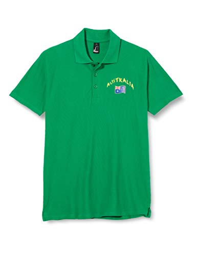 Supportershop Poloshirt Rugby Kinder Australien Rugby Polo Rugby Kinder Australien Unisex Kinder L grün von Supportershop