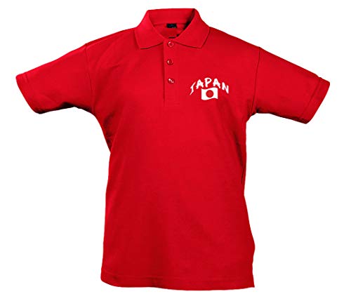 Supportershop Kinder Poloshirt Rugby Japan XXL rot von Supportershop